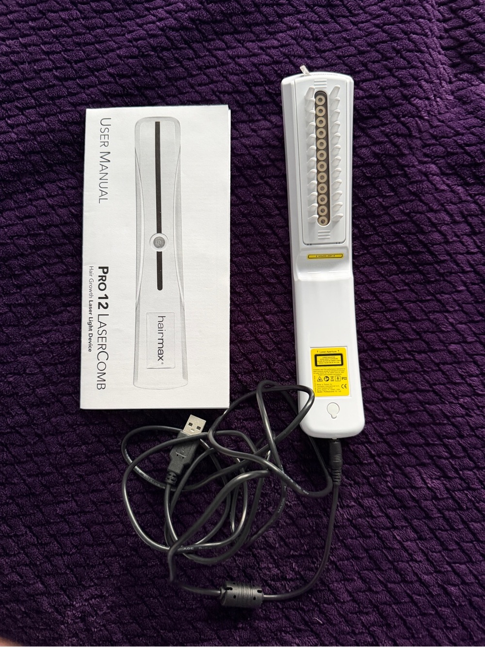 Pro 12 White Laser Comb - Hair Growth Device